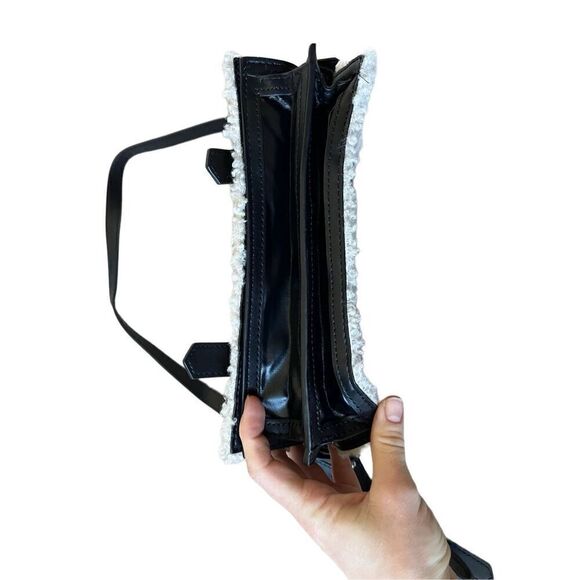 ZARA QUILTED CITY BAG Blogger’s Favourite Leather Sherpa - Picture 13 of 16